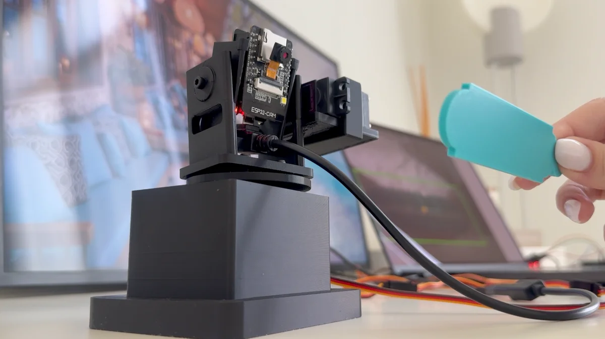 ESP32-CAM AI Object Tracking Camera — Camera Bots